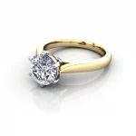 Solitaire-Engagement-Ring-Round-Brilliant-Diamond-RS20-Yellow-Gold-LF Solitaire-Engagement-Ring-Round-Brilliant-Diamond-RS20-Yellow-Gold-LF