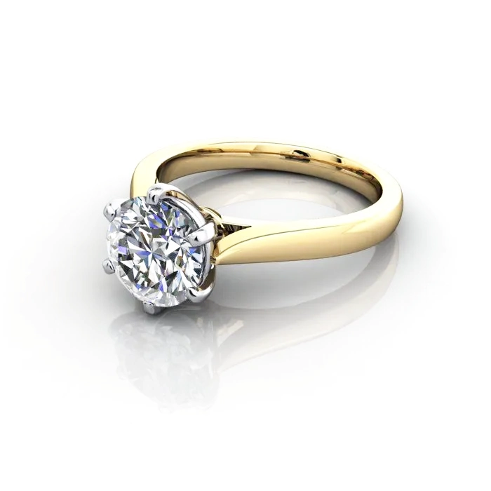 Solitaire-Engagement-Ring-Round-Brilliant-Diamond-RS20-Yellow-Gold-LF Solitaire-Engagement-Ring-Round-Brilliant-Diamond-RS20-Yellow-Gold-LF