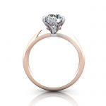 Engagement Ring, Round Brilliant, RS15, Rose Gold, TF