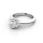 Engagement Ring, Round Brilliant, RS15, White Gold, LF Engagement Ring, Round Brilliant, RS15, White Gold, LF