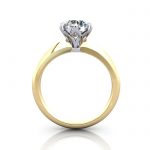 Engagement Ring, Round Brilliant, RS15, Yellow Gold, TF Engagement Ring, Round Brilliant, RS15, Yellow Gold, TF