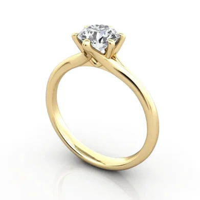 Diamond-Ring-Solitaire-Round-Brilliant-RS13-Yellow-3D