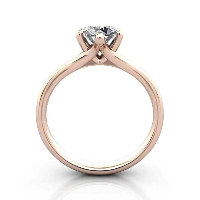 Diamond-Ring-Solitaire-Round-Brilliant-RS13-Rose-TF Diamond-Ring-Solitaire-Round-Brilliant-RS13-Rose-TF