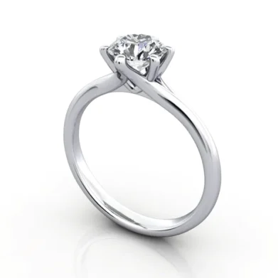 Diamond-Ring-Solitaire-Round-Brilliant-RS13-White Gold-3D