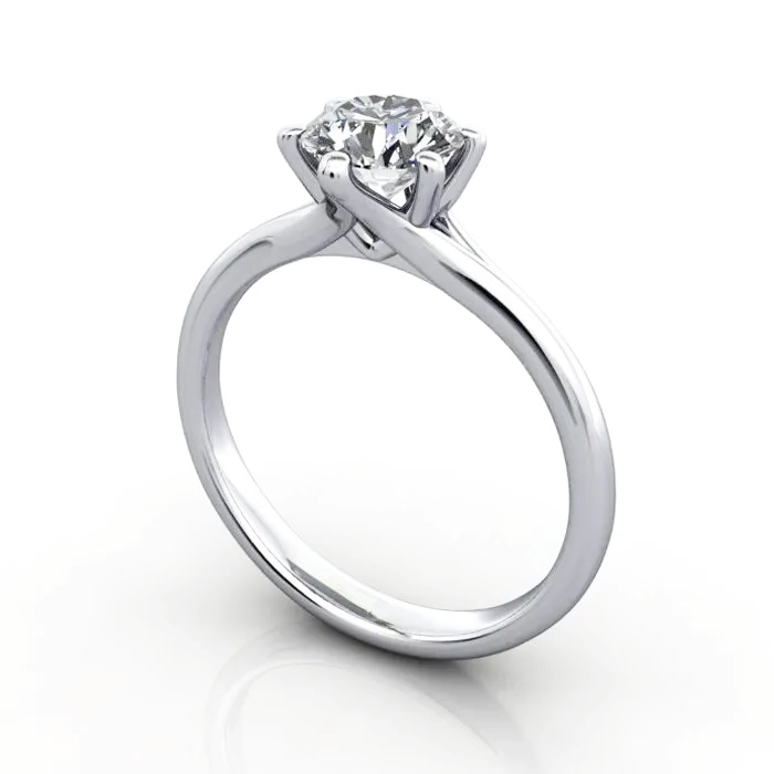 Diamond-Ring-Solitaire-Round-Brilliant-RS13-Platinum-3D Diamond-Ring-Solitaire-Round-Brilliant-RS13-Platinum-3D