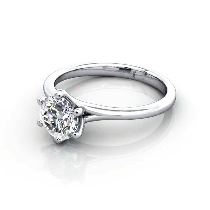 Diamond-Ring-Solitaire-Round-Brilliant-RS13-Platinum-LF Diamond-Ring-Solitaire-Round-Brilliant-RS13-Platinum-LF