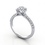 Video-Diamond Solitaire RSA44 Round Platinum 3D Video-Diamond Solitaire RSA44 Round Platinum 3D