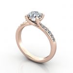Video-Diamond Solitaire RSA10 Round Rose 3D