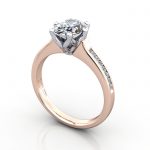 Video-Engagement Ring, RG, Oval diamond, RSA3, 3D
