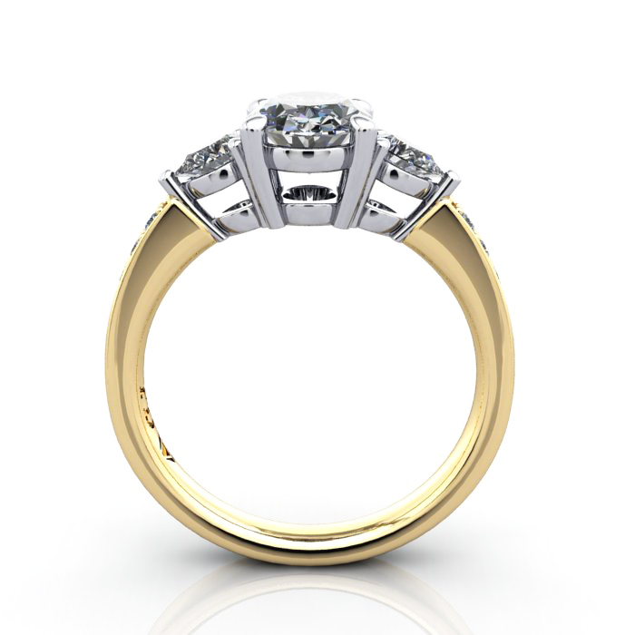 Engagement Ring,YG, Oval, RSA5, TF