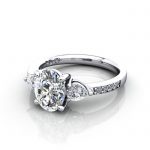 Engagement Ring, PLAT, Oval, RSA5, LF