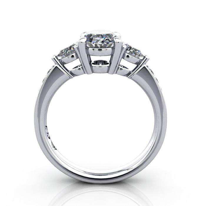 Engagement Ring, PLAT, Oval, RSA5, TF
