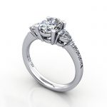 Engagement Ring, PLAT, Oval, RSA5, 3D