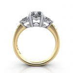 Engagement Ring, YG, Cushion, RSA5, TF Engagement Ring, YG, Cushion, RSA5, TF