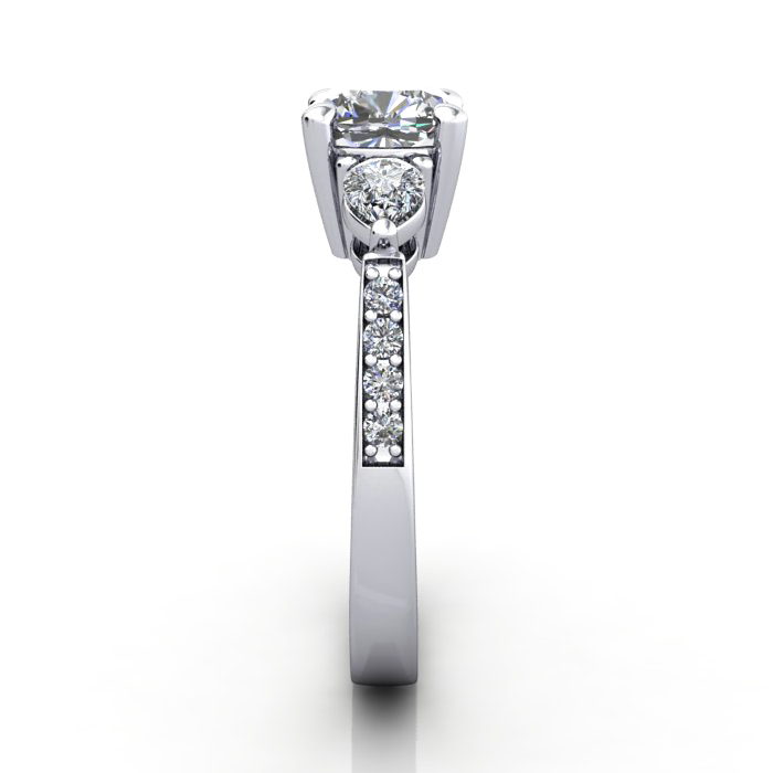Engagement Ring, PLAT, Cushion, RSA5, SV Engagement Ring, PLAT, Cushion, RSA5, SV