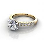 Engagement Ring, YG, Round, RSA6, LF Engagement Ring, YG, Round, RSA6, LF
