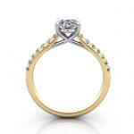 Diamond Solitaire RSA44 Oval Yellow TF