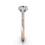 Diamond Solitaire RSA44 Oval Rose SV