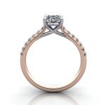 Diamond Solitaire RSA44 Oval Rose TF