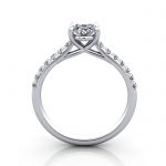 Diamond Solitaire RSA44 Oval Platinum TF