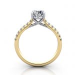 Diamond Solitaire RSA44 Round Yellow TF