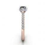 Diamond Solitaire RSA44 Round Rose SV