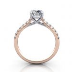Diamond Solitaire RSA44 Round Rose TF