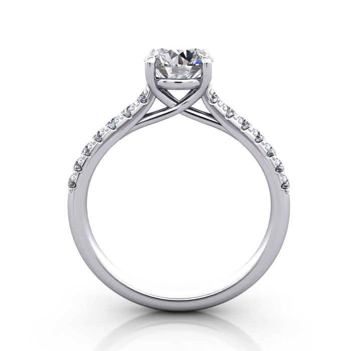 Diamond Solitaire RSA44 Round Platinum TF Diamond Solitaire RSA44 Round Platinum TF