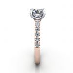 Engagement Ring, RG, Round Brilliant cut diamond, RSA4, SV