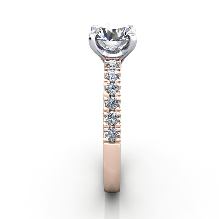 Engagement Ring, RG, Round Brilliant cut diamond, RSA4, SV