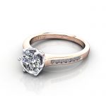Engagement Ring, RG, Round diamond, RSA3, LF