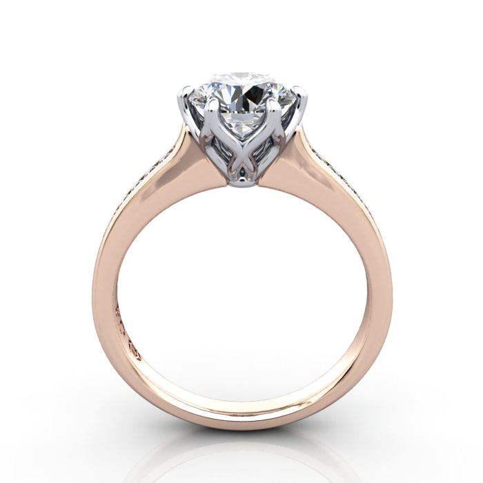 Engagement Ring, RG, Round diamond, RSA3, TF