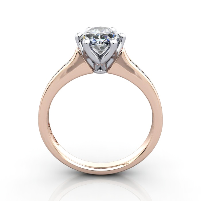 Engagement Ring, RG, Oval diamond, RSA3, TF
