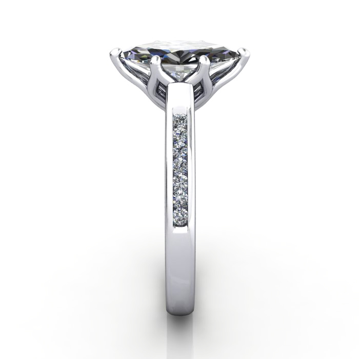 Engagement Ring, Platinum, Marquise cut diamond, RSA3, SV
