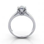 Engagement Ring, Platinum, Marquise cut diamond, RSA3, TF