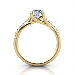 Diamond Solitaire RSA10 Round Yellow TF