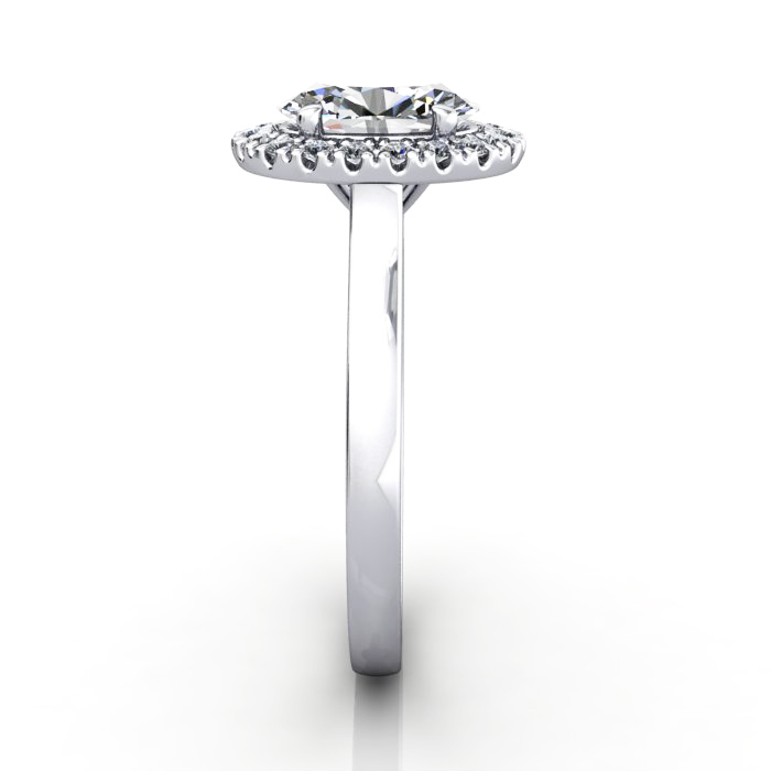 Halo Diamond Ring WG - SV RH8 Halo Diamond Ring WG - SV RH8