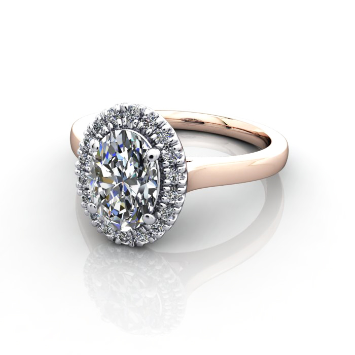 Halo Diamond Ring RG - LF RH8 Halo Diamond Ring RG - LF RH8