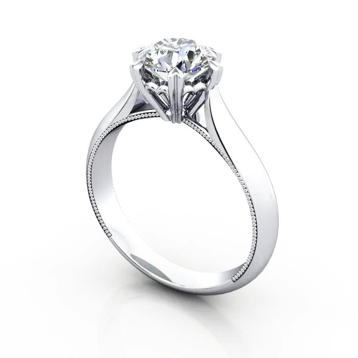 Solitaire-Engagement-Ring-Round-Brilliant-Diamond-RS25-Platinum-3D Solitaire-Engagement-Ring-Round-Brilliant-Diamond-RS25-Platinum-3D