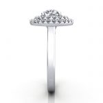 Halo Engagement Ring, Platinum, RH5, SV