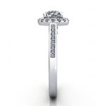 Round Engagement Ring, Platinum, RH4, SV Round Engagement Ring, Platinum, RH4, SV