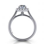 Round Engagement Ring, Platinum, RH4, TF Round Engagement Ring, Platinum, RH4, TF