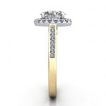 Oval Engagement Ring, Yellow Gold, RH4, SV