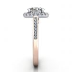 Oval Engagement Ring, Rose Gold, RH4, SV