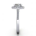 Oval Engagement Ring, Platinum, RH4, SV Oval Engagement Ring, Platinum, RH4, SV