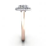 Oval Engagement Ring, RG, RH1, SV