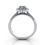 Oval Engagement Ring, Platinum, RH1, TF