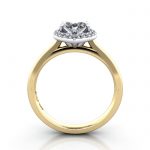 Marquise Engagement Ring, YG, RH1, TF