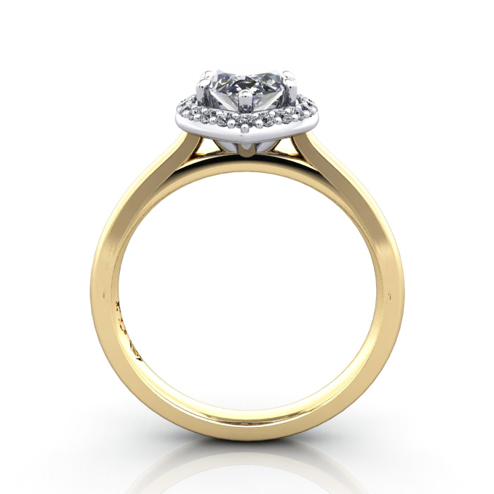 Marquise Engagement Ring, YG, RH1, TF