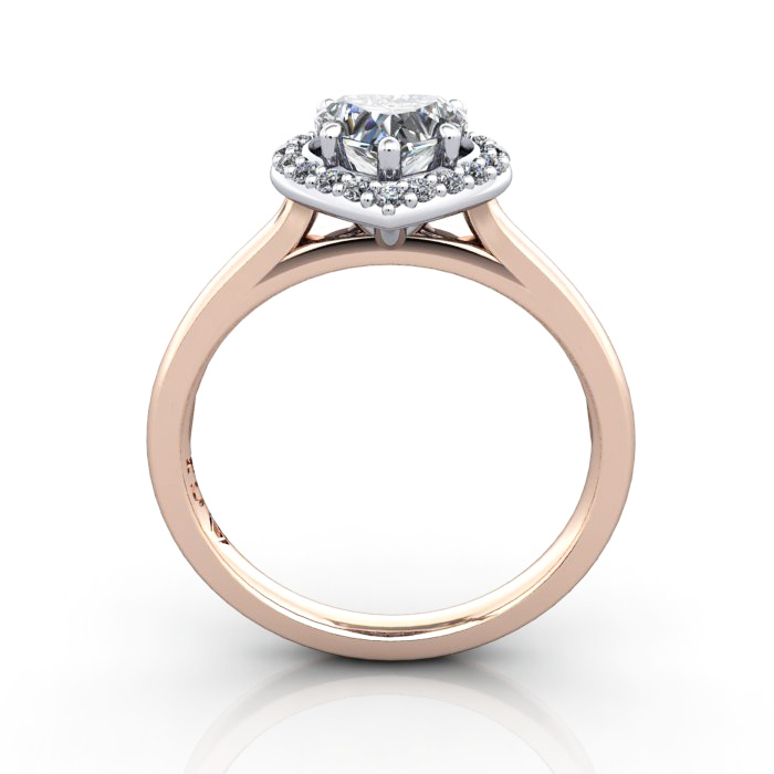 Heart Engagement Ring, RG RH1, TF